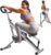 Sportsroyals Pink Squat Machine for Home,Rodeo Core Exercise Machine,330lbs Foldable,Adjustable 4 Resistance Bands,Ride & Rowing Machine for Botty…