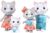 Sunny Days Entertainment Honey Bee Acres Purringtons Cat Family – 4 Miniature Flocked Dolls | Small Collectible Kitten Figures | Pretend Play Toys…