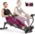 Sunny Health & Fitness Compact Adjustable Rowing Machine with 12 Levels of Complete Body Workout Resistance and Optional SunnyFit App Enhanced…