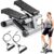 Sunny Health & Fitness Mini Steppers for Exercise at Home, Stair Step Workout Machine with Optional Resistance Bands, Full Body Cardio Equipment,…