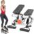 Sunny Health & Fitness Total Body 2-in-1 Stepper Machine, Total Body Workout, Adjustable Hydraulic, Resistance Bands, Non-Slip Pedals w Optional…