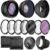 Ultra Deluxe Lens Kit for Canon Rebel T3, T5, T5i, T6, T6i, T7i, EOS 80D, EOS 77D Cameras with Canon EF-S 18-55mm IS II STM Lens – includes: 7pc…