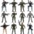 US Army Men and SWAT Team Toy Soldiers Action Figures with Military Weapons Accessories for Kids Boys Girls,12Pcs