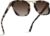 WearMe Pro Polarized Vintage Large Square Womens Sunglasses with Metal Double-Bar Bridge