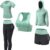 Women Workout Clothes Set 5 PCS Exercise Athletic Outfits Set