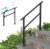 Wrought Iron Handrails for Outdoor Steps – Exterior Hand Rails for Concrete Steps Outside Metal Stair Railing Porch 3 Step