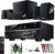 Yamaha Audio YHT-4950U 4K Ultra HD 5.1-Channel Home Theater System with 8″ 50W RMS Powered Subwoofer Speakers, AV Receiver, True Surround Sound…