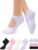 yeuG Grip Pilates Socks for Women Yoga Socks with Grips Open Top Non Slip Grippy Socks for Barre, Ballet, Barefoot Workout