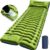 Yuzonc Camping Sleeping Pad, Ultralight Camping Mat with Pillow Built-in Foot Pump Inflatable Sleeping Pads Compact for Camping Backpacking Hiking…